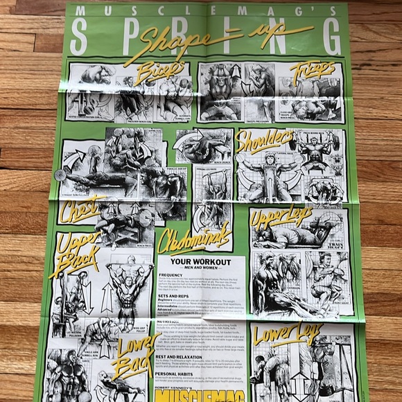 Vintage MuscleMag Poster / 1993 / Muscle Magazine - Picture 3 of 8